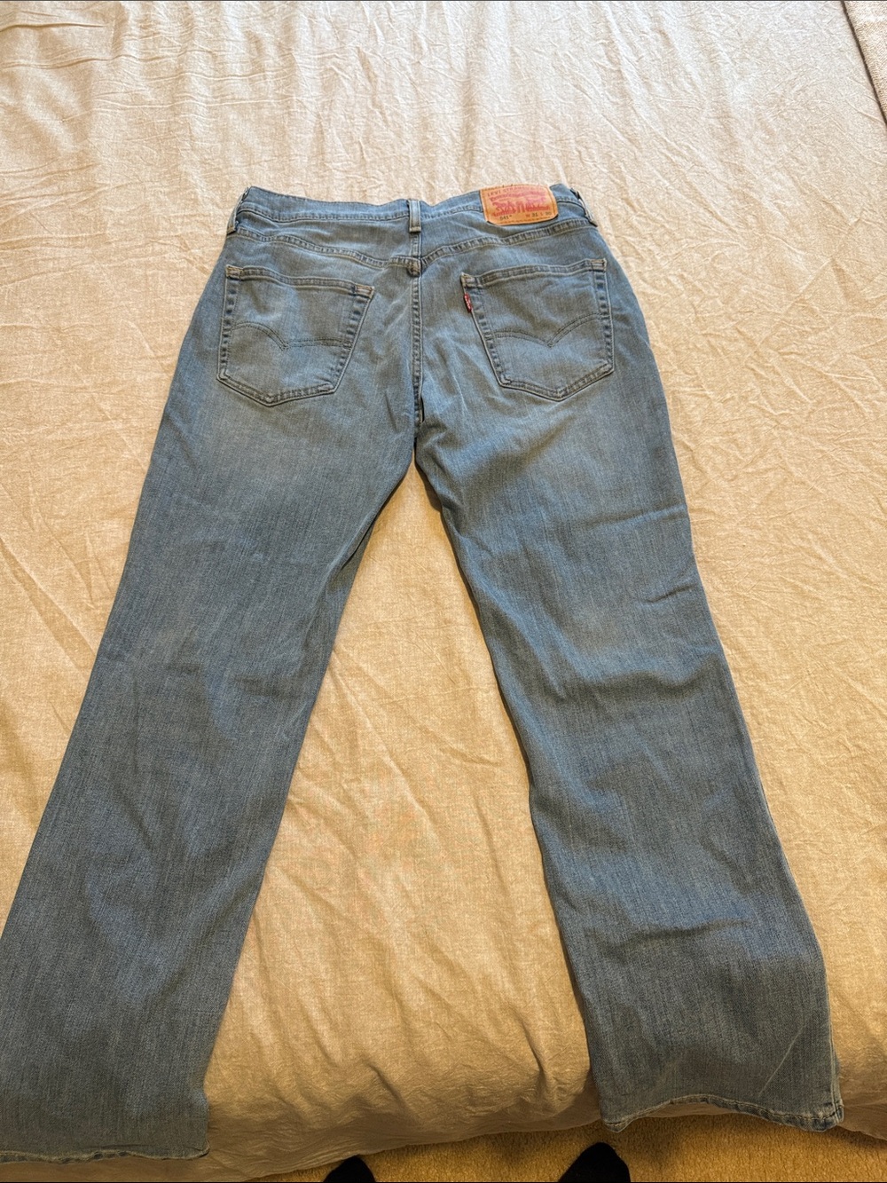 Levi's Men's Light Blue straight legged Jeans 31X30- stretch fit